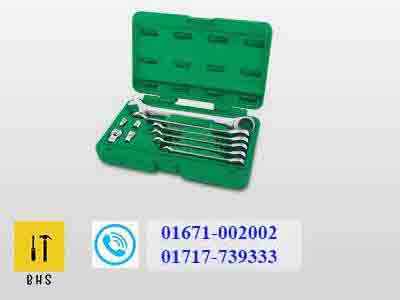 toptul combination spanner set ratchet type gaai1004