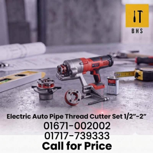 Electric Auto Pipe Thread Cutter Set 1/2 to 2 Inch Bangladesh