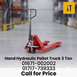 Hand Hydraulic Pallet Truck 3 Ton 550x1150mm Red Emboss Type Bangladesh